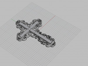 jewelry cross 3Dプリントモデル