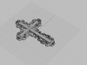 jewelry cross 3D Print Model