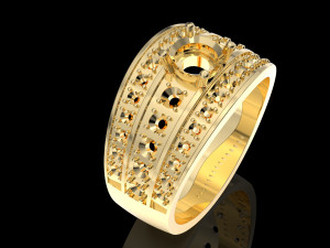 ring with diamonds 3D-Druckmodell
