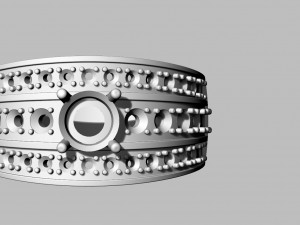 ring with diamonds 3D-Druckmodell