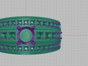 ring with diamonds 3D-Druckmodell