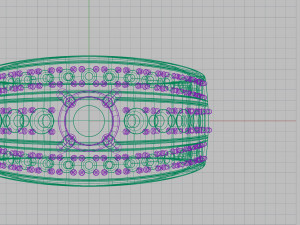 ring with diamonds 3D-Druckmodell