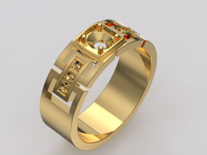 ring with diamonds 3Dプリントモデル