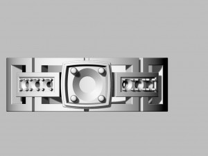 ring with diamonds 3Dプリントモデル