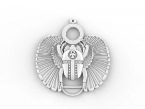 スカラベペンダント 3Dプリントモデル