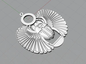 スカラベペンダント 3Dプリントモデル