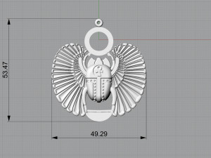 scarab pendant Modèles 3D en vedette