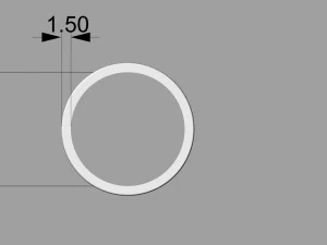 ring with rope pattern 3D Print Model