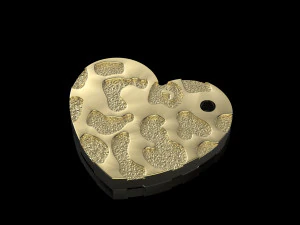 wisiorek serce Model do druku 3D