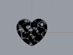 heart pendant 3D प्रिंट मॉडल
