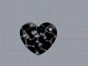 heart pendant 3D Print Model