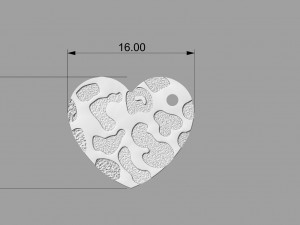 heart pendant 3D प्रिंट मॉडल