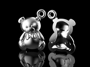 bear for piercing 3D Принт Модель