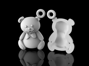 bear for piercing 3D Принт Модель