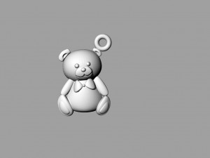 bear for piercing 3D Принт Модель