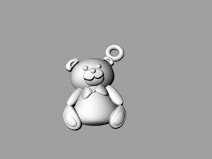 bear for piercing 3D Принт Модель