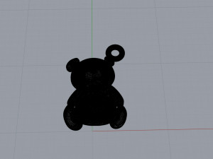 bear for piercing 3D Принт Модель