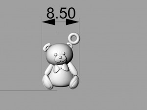 bear for piercing 3D Принт Модель