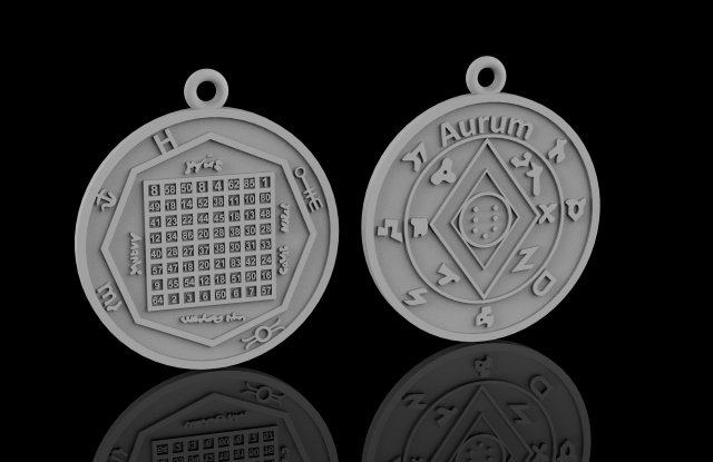 pendant of pentacle of solomon jupiter 3D Принт Модель .c4d .max .obj .3ds .fbx .stl .blend 