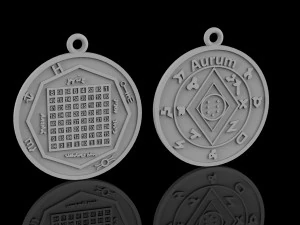 кулон пентакля Соломона Юпитера 3D Принт Модель