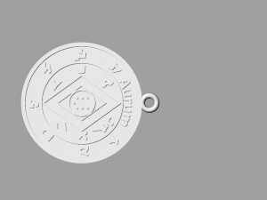 pendant of pentacle of solomon jupiter 3D Принт Модель