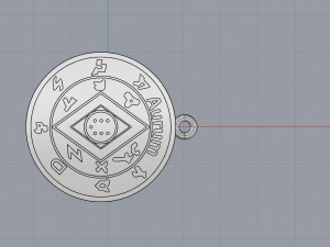 pendant of pentacle of solomon jupiter 3D Принт Модель