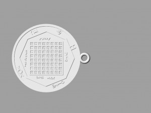 pendant of pentacle of solomon jupiter 3D Принт Модель