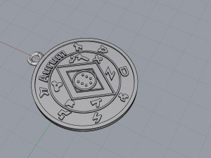 pendant of pentacle of solomon jupiter 3D Принт Модель