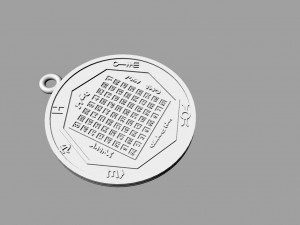 pendant of pentacle of solomon jupiter 3D Принт Модель