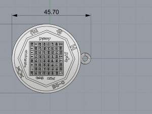 pendant of pentacle of solomon jupiter 3D Принт Модель