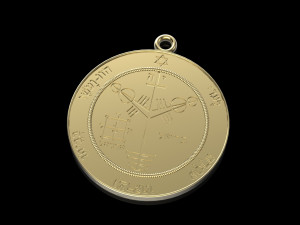 pendant of solomon pentacle jupiter Model Cetak 3D