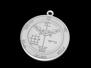pendant of solomon pentacle jupiter Model Cetak 3D