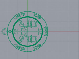 pendant of solomon pentacle jupiter Model Cetak 3D