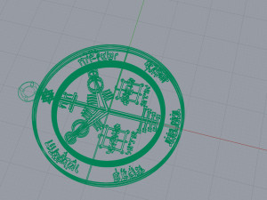 pendant of solomon pentacle jupiter Model Cetak 3D