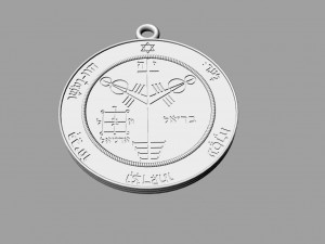 pendant of solomon pentacle jupiter Model Cetak 3D