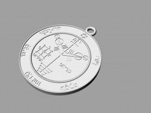 pendant of solomon pentacle jupiter Model Cetak 3D
