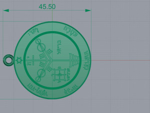pendant of solomon pentacle jupiter Model Cetak 3D