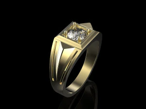 anel de diamante Modelo de Impressão 3D