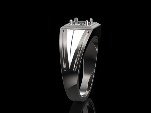 ring diamond Modèles 3D en vedette