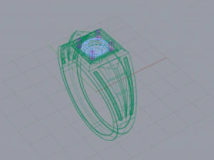 ring diamond 3D Print Model