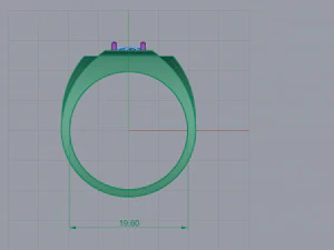 ring diamond 3D Print Model