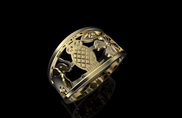 ring of luck Modelo de Impressão 3D .c4d .max .obj .3ds .fbx .stl .blend 