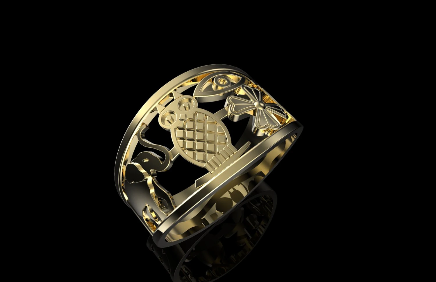 ring of luck 3D Print Model .c4d .max .obj .3ds .fbx .stl .blend 