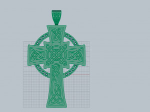 celtic cross with diamonds 3D Принт Модель