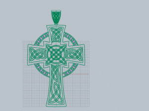 celtic cross with diamonds 3D Принт Модель