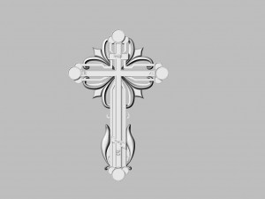 orthodox jewelry cross 3D Print Model