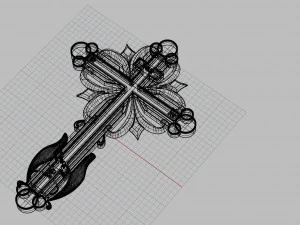 orthodox jewelry cross 3D Print Model