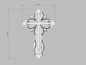orthodox jewelry cross 3D Print Model
