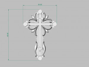 orthodox jewelry cross 3D Print Model