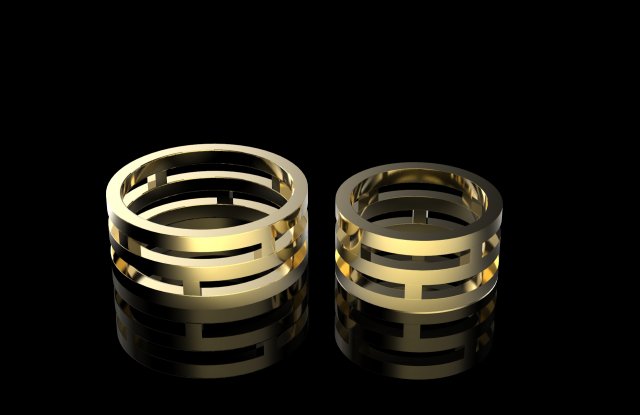 wedding rings Modèles 3D en vedette .c4d .max .obj .3ds .fbx .stl .blend 